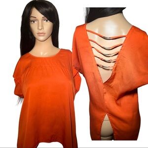 Orange blouse